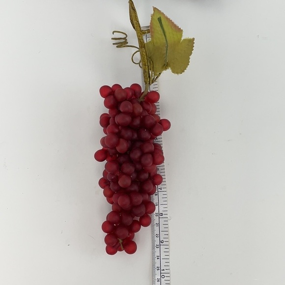 Vtg Lot 10 Artificial Faux Fruit Grapes Pomegranates Orange Apples - Picture 12 of 15